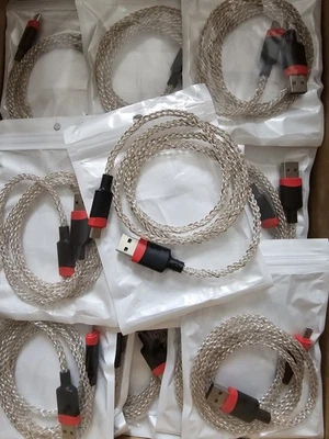 25X USB-C RGB Charger Cable  JOB LOT BULK WHOLESALE Type C LED Light Up  - Image 1 of 4