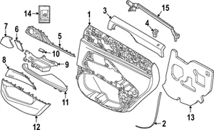 Genuine BMW Upper Trim 51-42-5-A46-AD5 - Picture 1 of 1