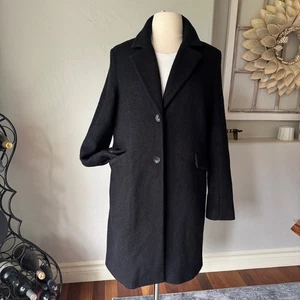 Sam Edelman Jacke Damen mittellang schwarz Wollmischung Wintermantel Größe 2XL - Bild 1 von 16