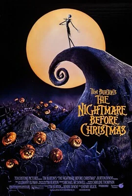 1993 The Nightmare Before Christmas Movie Poster 11X17 Jack Skellington 🎃🎄🍿