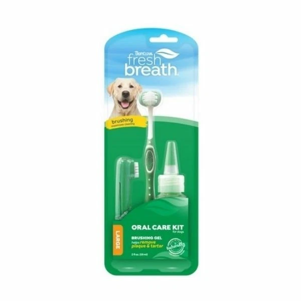 Tropiclean Fresh Breath Oral Care Kit for Dogs Medium/ Large