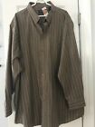 Roundtree & Yorke Wrinkle Free Plaid Men's Button Up Shirt Size 4XTall   NWT