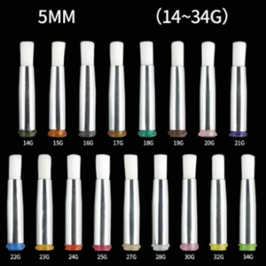 NUEVO 10 piezas 17Ga 5mm Boca Redonda Cepillo Dispensador Jeringa Puntas de Aguja - Imagen 1 de 4