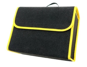 Kofferraum Klett-Tasche Organizer Autotasche Werkzeugtasche Schwarz Rand in Gelb - Bild 1 von 9
