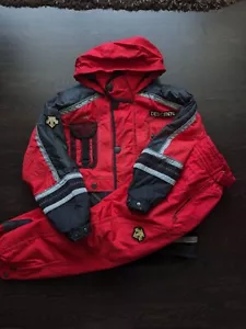 Men Descente 2 piece Vintage Suit Jacket Pants size M-L Ski Snow Winter - Picture 1 of 24