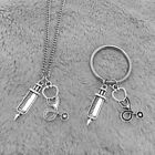 2 Pcs Necklace Couple Keychains Gifts for An Anniversary