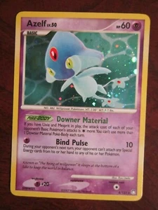 TARJETA POKEMON AZELF HOLO 4/123 TESOROS MISTERIOSOS NUNCA JUGADOS CASI NUEVA - ERROR DE SANGRADO - Imagen 1 de 9