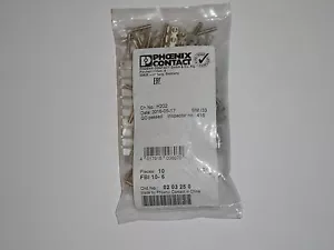 NUEVO (PAQUETE DE 10) PUENTE FIJO PHOENIX CONTACTO FBI 10-6, 10 POSICIONES PLATA - Imagen 1 de 2