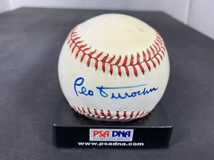 Leo Durocher, Ernie Banks, & Dock Doc Ellis Autograph Baseball PSA /DNA GRADE 8  - Picture 1 of 7