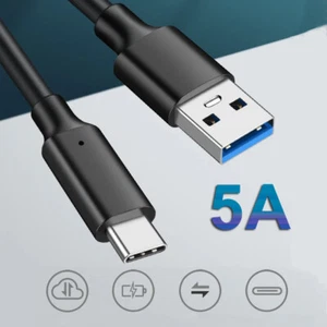 5A USB Ladekabel Fast Super Charge Cable Für Huawei Xiaomi Samsung 1M - Zdjęcie 1 z 12