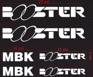 KIT di 6 ADESIVI Booster MBK anni 90 Vinile prespaziato multicolore moto scooter - Picture 1 of 3