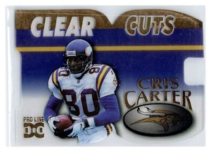 1998 Pro Line DC III Cris Carter #CLC5 Clear Cuts Acetate Die Cut /500 Vikings - Picture 1 of 2
