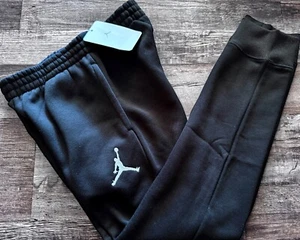 NWT Nike Air Jordan Boys YXL Black/White Basketball Jogger Sweat Pants XL - Picture 1 of 2