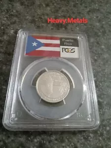 2009-S PUERTO RICO Silver Proof Quarter PR70 PCGS FLAG LABEL LOW PRICE!! - Picture 1 of 5