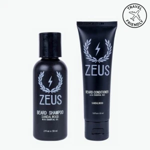 Juego de champú y acondicionador para barba sándalo tamaño de viaje - Imagen 1 de 4