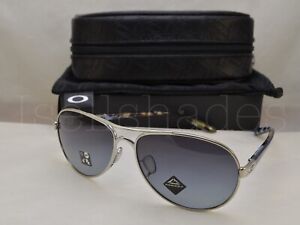 Oakley TIE BREAKER (OO4108-19 56) Polished Chrome with Prizm Grey Gradient Lens