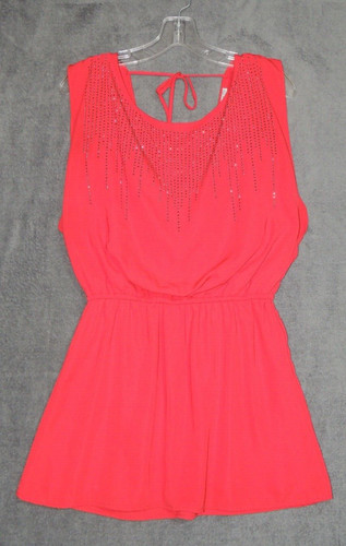 Cavalletto Strass San Valentino Rosso Carino Sexy Mini Abito Tg. Piccolo