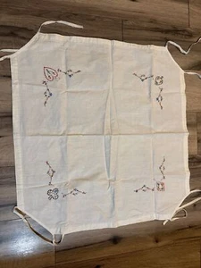 Vintage Hand-Embroidered Card Table Cover With Clubs, Heart Diamond and Spade D - Picture 1 of 11