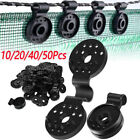 1-100PCS Shade Cloth Plastic Clip Netting Black Clips For Greenhouse Garden New
