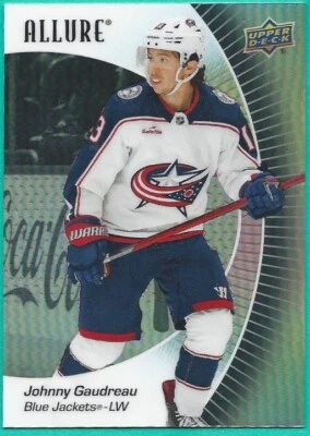 2023-24 Upper Deck Allure Black Rainbow Parallel card - Johnny Gaudreau - Image 1 of 2