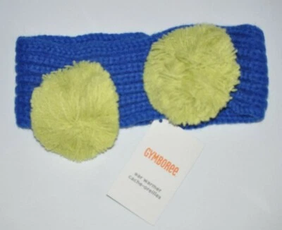 Gymboree Color Happy Blue Ear Warmer Headband with Pom Poms Girl's One Size - Image 1 of 3