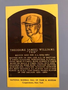 Ted Williams Signed Autographed Hall of Fame Postcard - Picture 1 of 3