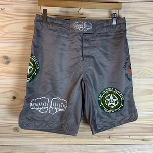 JJ Machado Roll Lite Shorts Mens Large No-Gi Jiu Jitsu Gray - Picture 1 of 12