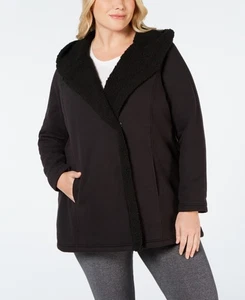 Ideology Activewear Damenjacke Übergröße Fleece gefüttert Kapuze Größe 1X - Bild 1 von 1