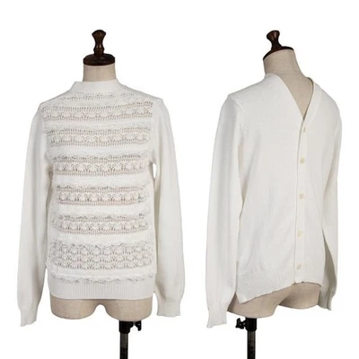 Cárdigan tejido de algodón con botones traseros COMME des GARCONS talla S-M (K-154282) Foto 1 de 4