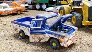 1958 CHEVY APACHE Pickup Truck Weathered Custom Barn Find Abandon Junkyard 1/64 - Picture 1 of 12