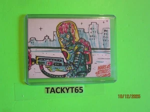 Mars Attacks Uprising Hand-Drawn Original AU Brian Barnard Art Card - Picture 1 of 2