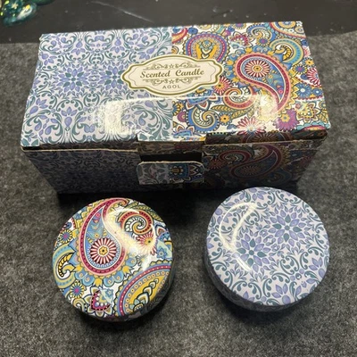 Velas decorativas 100 % cera de soja - 1 rosa y 1 lavanda perfumadas Foto 1 de 3