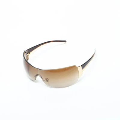 Gafas de sol PRADA Sport Shield marrón carey sin montura estilo envolvente para mujer Foto 1 de 4