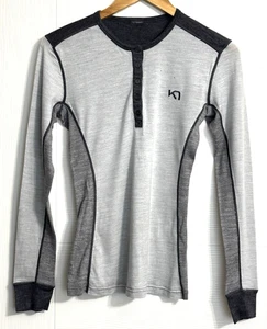 Kari Traa Base Layer Oberteil Top Merino Wolle Grau Gr. M - Bild 1 von 5