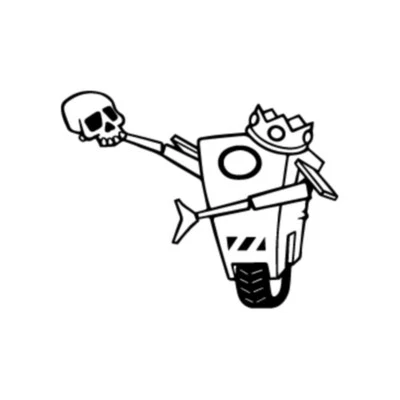 Hamlet Claptrap - Borderlands Vinyl Decal Computer Bumper Sticker Window Sticker - Image 1 of 2