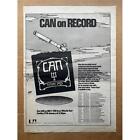 CAN FUTURE DAYS POSTER SIZED original music press advert from 1974 with tour dat