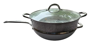 Simply Ming 13" Keramik Wok mit Dampfgarkorb - Bild 1 von 6