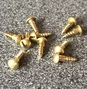 10 Star Yacht Solid Brass Screws. Replica. Pond Yacht Restoration. Birkenhead. - Picture 1 of 2