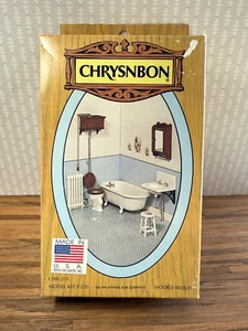 Dollhouse Miniature Chrysnbon #2111 Victorian Style Bathroom Kit 1:12 - Picture 1 of 4