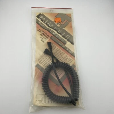 Paramount Cords Heavy Duty Coiled Sync Cord Cat# 8-6C PC Male to PC Female - Image 1 of 2