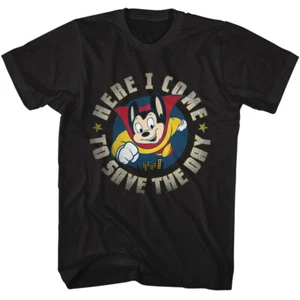 Mighty Mouse Cartoon Here I Come To Save The Day Men's T Shirt - Picture 1 of 6