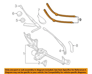 MERCEDES OEM 14-19 Maybach S550 Wiper Components-Wiper Blade Left 2228201145 - Picture 1 of 2