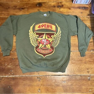 Vintage 1993 Salem Sportswear Sweatshirt mit Rundhalsausschnitt San Francisco 49ers Airborne - XL - Bild 1 von 11