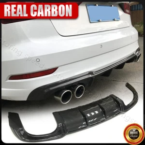Alerón labial difusor parachoques trasero fibra de carbono real para Audi A3 S-line S3 2017-20 - Imagen 1 de 14