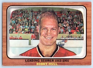 Bobby Hull Lead Scorer 1966-67 Topps 66-67 Nr 64 EX 94148 - Bild 1 von 2