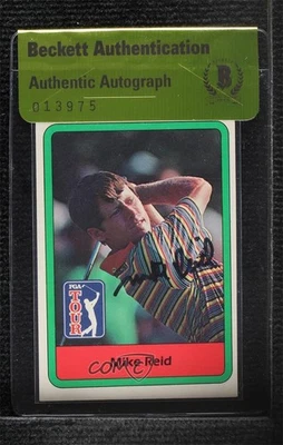 BAS 1982 Donruss Golf Stars Mike Reid #44 Auténtico Automático Foto 1 de 2