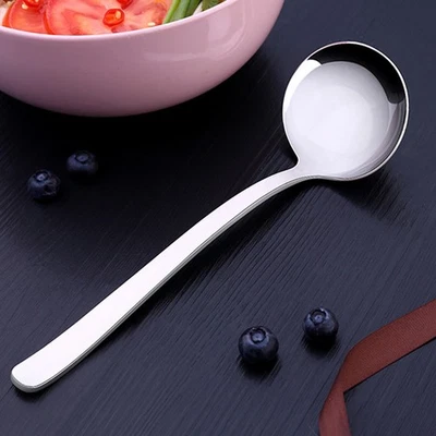  Cucchiaio in Acciaio Inox Mestoli Mestolo Di Riso Da Portata Per - Immagine 1 di 4