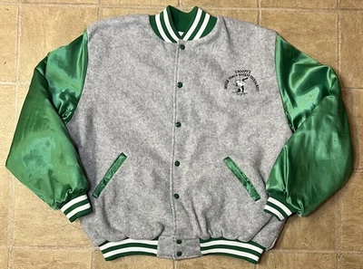 Vintage Snoopys Senior World Hockey Tournament Mens XL Fleece Satin ARTEX Jacket - Image 1 of 4