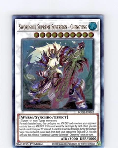 Yu-Gi-Oh Swordsoul Supreme Sovereign - Chengying BODE-EN042 1st Ultra Rare NM - Picture 1 of 2