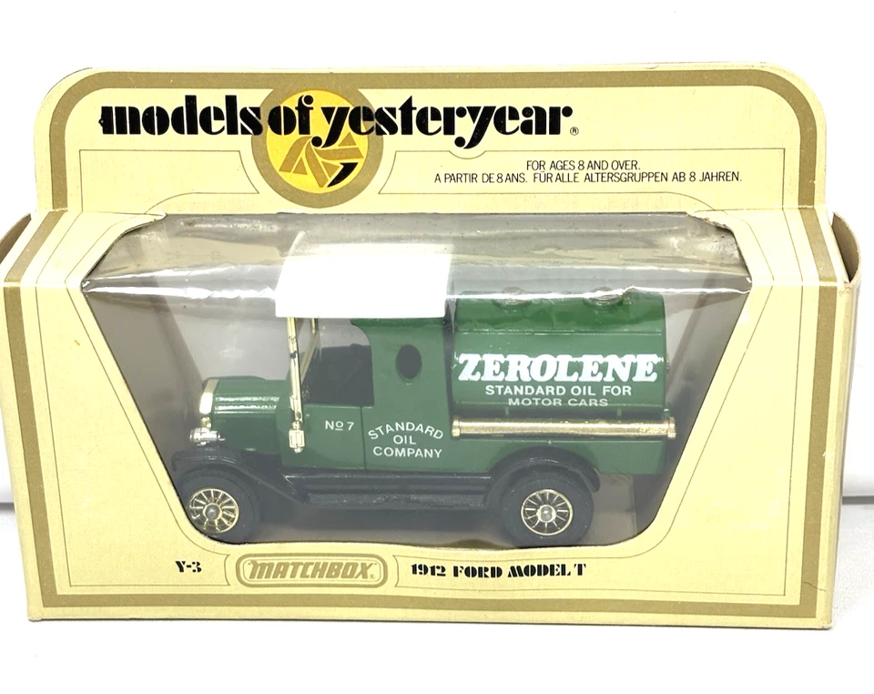 Modelos Matchbox de antaño #Y3 - Ford Modelo T 1912 Lesney Zerolene Std Oil Co Foto 1 de 4